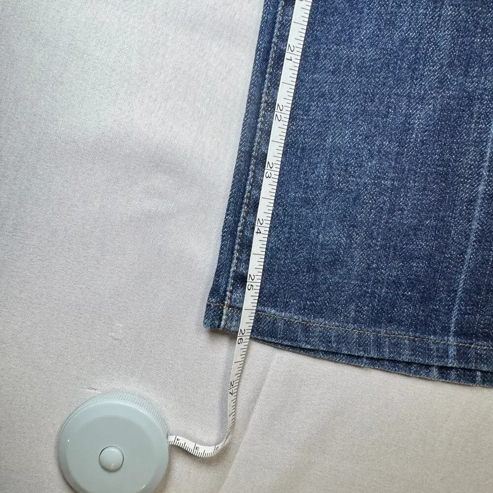 7 For All Mankind Bootcut Jeans Mid Rise Women’s 29 Denim USA Y2K Retro Preppy - Picture 10 of 16